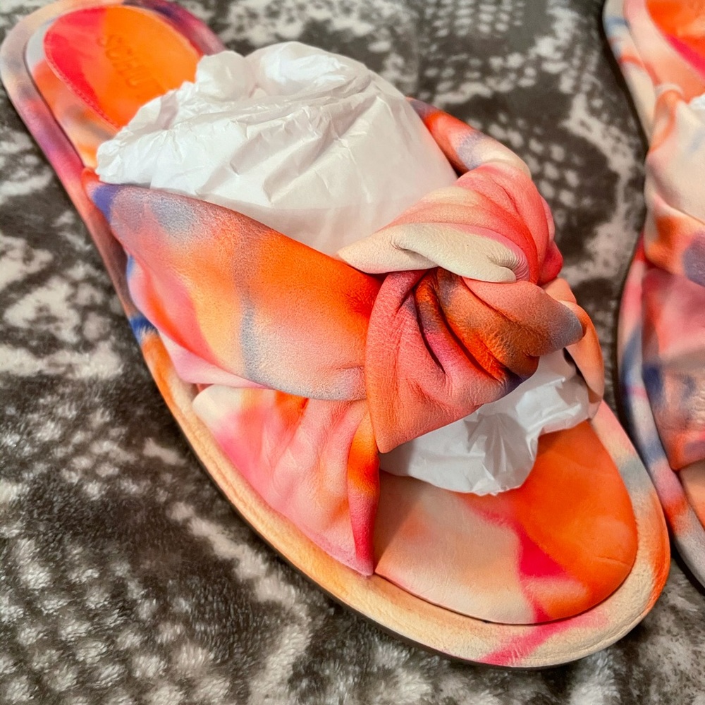 Schutz tie dye leather knot sandals - Picture 12 of 14